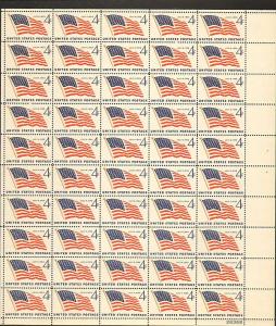 US #1132 Mint Sheet US Flag July 4 