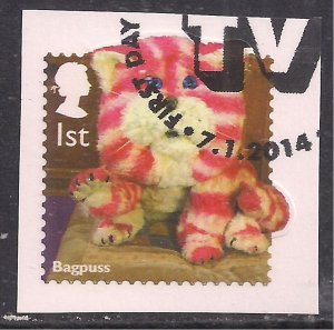 GB 2014 QE2 1st Classic Children's TV 'Bagpuss ' used SG 3558  ( D897 ) 