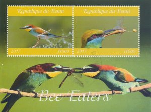 Birds on Stamps 2017 CTO Bee-Eaters Bee-Eater 2v M/S