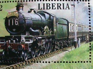 LIBERIA- LOCO MOTIVES-THE BRISTOLIAN TRAIN-S/S MNH-VERY FINE