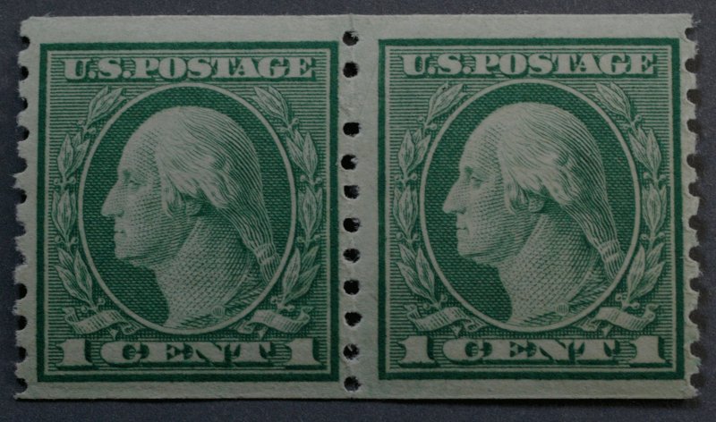 United States #490 1 Cent Washington Coil Pair MNH