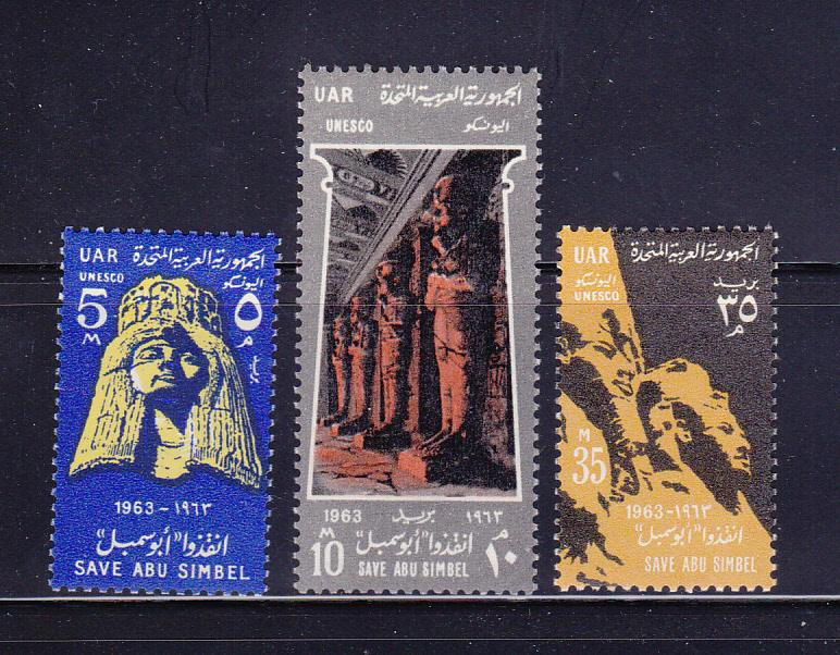 Egypt 590-592 Set MNH Historic Monuments (A)