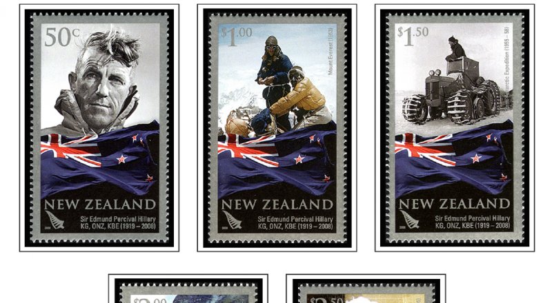 COLOR PRINTED NEW ZEALAND 2005-2010 STAMP ALBUM PAGES (80 illustrated pages)