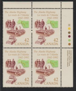 Canada 1413 Alaska Highway - MNH - Plate block  UR