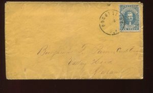 Confederate States 2b on Cover Pocotaligo SC to Valley Head Alabama LV4423