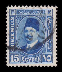 STAMP FROM EGYPT. SCOTT # 139. YEAR 1927. USED. # 3