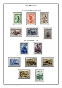 SOVIET UNION USSR RUSSIA 1923-1991 PDF (DIGITAL)  STAMP ALBUM PAGES