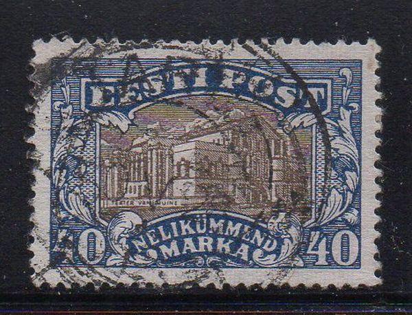 Estonia Sc 83 1927 40m Vanemuine Theatre stamp used