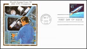 OAS-CNY 4819 FDC SCOTT C122 – 1989 45c Hypersonic Airliner