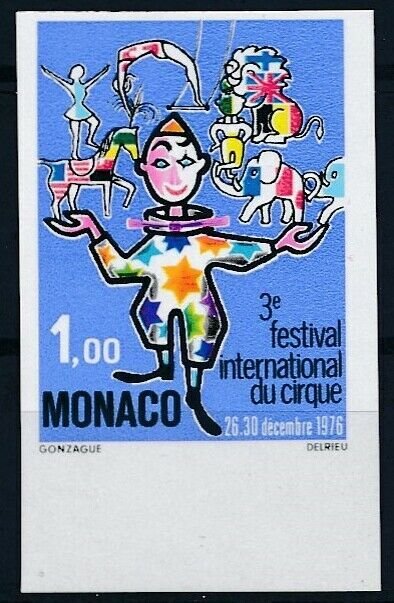 [I1943] Monaco 1976 Circus good stamp very fine MNH imperf $30