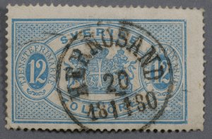 Sweden #O6 Used VG/Fine Cancel HERNOSAND Date 20 - 18 11 80