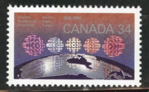 Canada Scott 1103 Canadian Broadcasting corp. MNH** 1986