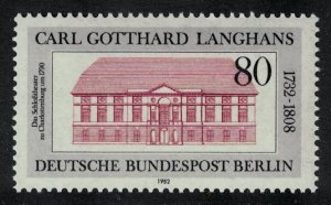 Berlin 250th Birth Anniversary of Carl Gotthard Langhans architect 1982 MNH