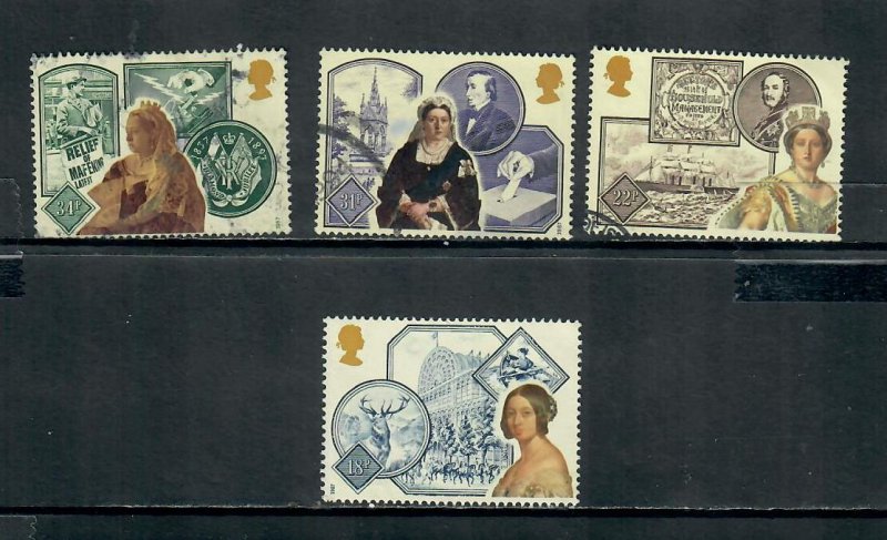 G.B 1987COMMEMORATIVES  SET QUEEN VICTORIA ISSUE USED h 101220