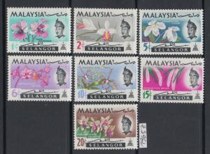 XG-AK830 MALAYSIA - Flowers, 1965 Orchids, Selangor, 7 Values MNH Set