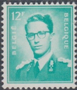 BELGIUM Sc# 467.2 MNH 12Fr BLUE GREEN, KING BAUDOIN SET