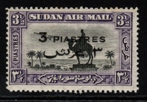 SUDAN SG75 1938 3p on 3½p BLACK & VIOLET MNH