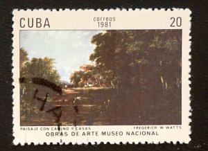 CUBA Sc# 2383 NATIONAL MUSEUM PAINTINGS art artwork  20c 1981 used cto