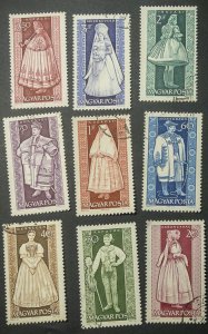 Hungary #1539-1547 USED costumes
