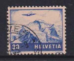 Switzerland  #C27 used 1941 Air  views 30c
