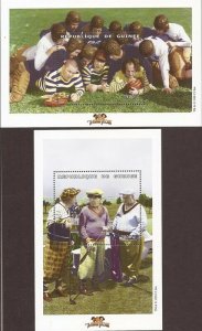 Guinea - 1998 The Three Stooges - Set of 2 Souvenir Sheets - 7B-2562