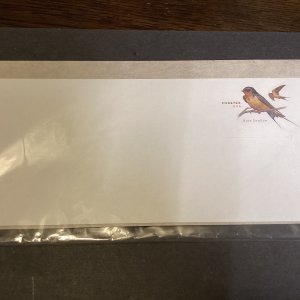 Barn Swallow #10 regular postal stationery envelope PSA 2017-US-NIP