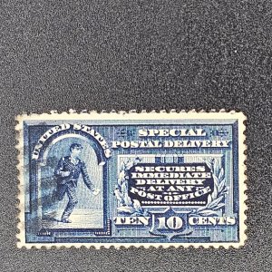 E4 Used in Fine condition no gum light left side cancel Nice stamp overall