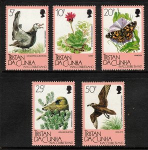 TRISTAN DA CUNHA 1986 Flora & Fauna; Scott 399-403, SG 417-21; MNH