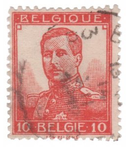 BELGIUM STAMP 1912. SCOTT # 95. USED. OVER 110 YEARS OLD STAMP. # 4