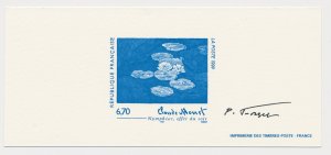 France 1999 - Epreuve / Proof signed by engraver Claude Monet - Painter