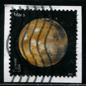 5072 US (47c) Mars SA, used on paper