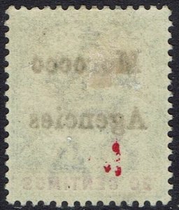 MOROCCO AGENCIES 1903 KEVII 20C WMK CROWN CA