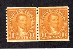 603 Mint,OG,NH... Pair... SCV $16.00