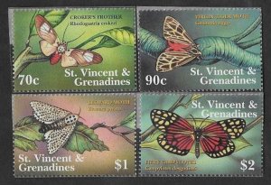 SMI) 2001 SAINT VINCENT AND GRENADINES, MOTHS, BUTTERFLIES AND INSECTS, MNH