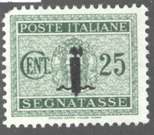 Italy- Italian Social Republic, Scott #J4, Unused, Hinged