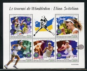 GUINEA 2024 WIMBLEDON ELINA SVITOLINA SHEET MINT NH