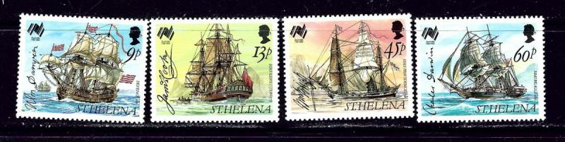 St Helena 493-96 MNH 1988 Australia Bicentennial (Sailing Ships)