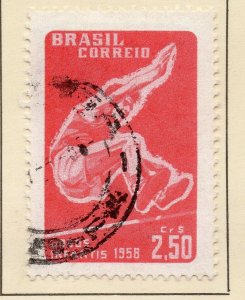 Brazil 1958 Early Issue Fine Used 2.5Cr. NW-98392