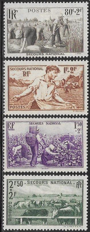 France B104-B107 Unused/Hinged - Agriculture