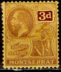 Montserrat; 1928: Sc. # 65; */MH Single Stamp