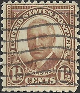 # 684 Used Brown Warren G. Harding