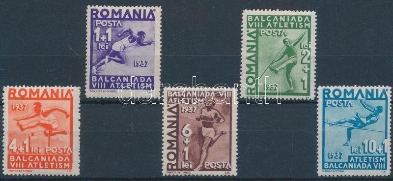 Romania stamp Sport set MNH 1937 Mi 538-542 WS199494