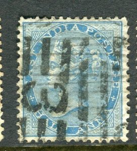 INDIA; 1860s early classic QV issue used 1/2a. value,