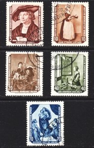 Germany DDR Scott 272-73, 275-77 F to VF CTO.  FREE...