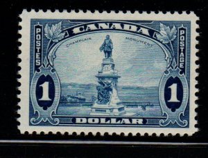 Canada Sc 227 1935 $1 Champlain Monument stamp mint