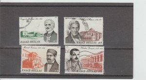 Greece  Scott#  1153-1156  Used  (1975 National Benefactors)