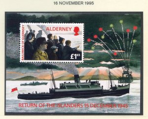 Alderney 1995 Return Set SGMSA84 Unmounted Mint