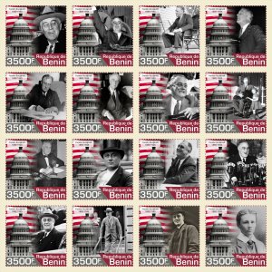Stamps. Franklin Roosevelt 2024 year 16 stamps perforated NEW