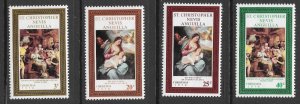 St. Christopher and Nevis Scott 234-237 MNH Christmas Set of 1970