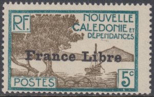 NEW CALEDONIA Sc# 221 MNH PART SET OVERPRINTED FREE FRANCE